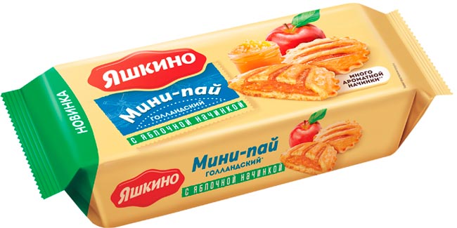 “Yashkino” “Mini pie” Dutch receipt apple pie, 180g