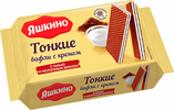 тонкие с какао и молочным кремом