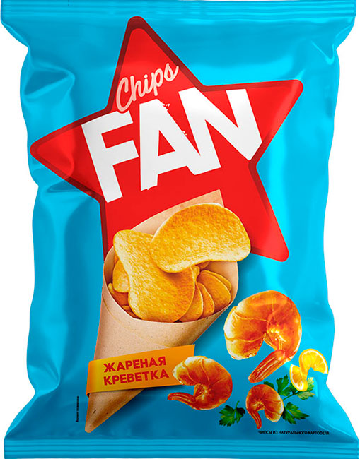 «FAN»  with roasted shrimp flavor, 250 g