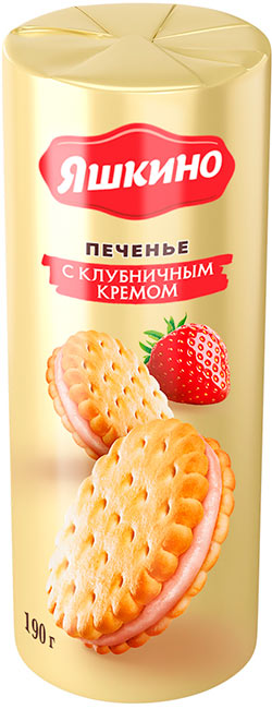 с клубничным кремом