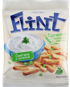 со вкусом сметаны с зеленью