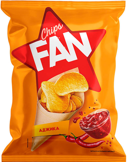 «FAN» with adjika sauce flavor, 250 g